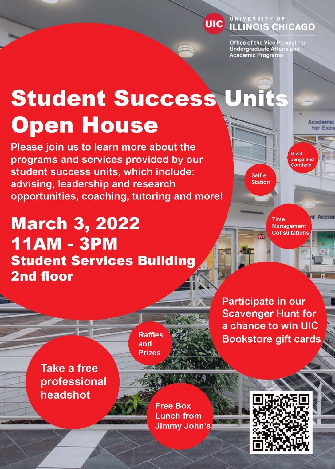 Student Success Units Open House Flyer
